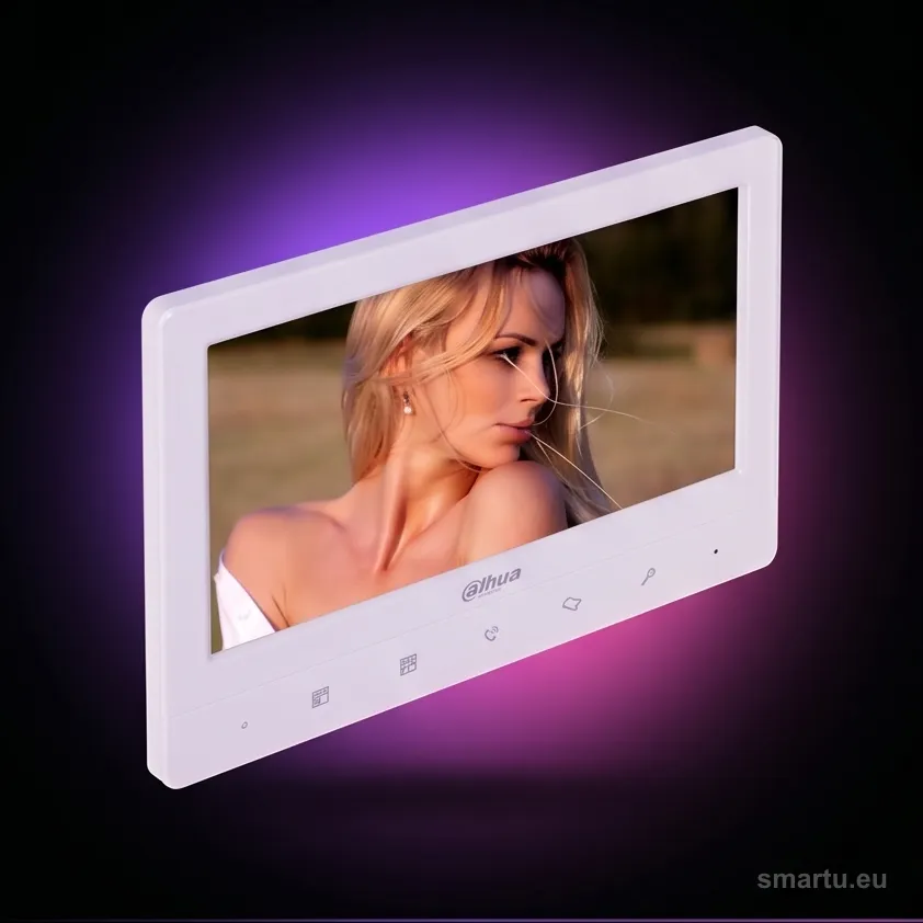 Dahua VTH1020J-T monitor wideodomofonu analogowy 7 cali TFT 1024×600 zasilanie 12 VDC wewnętrzna stacja domofon