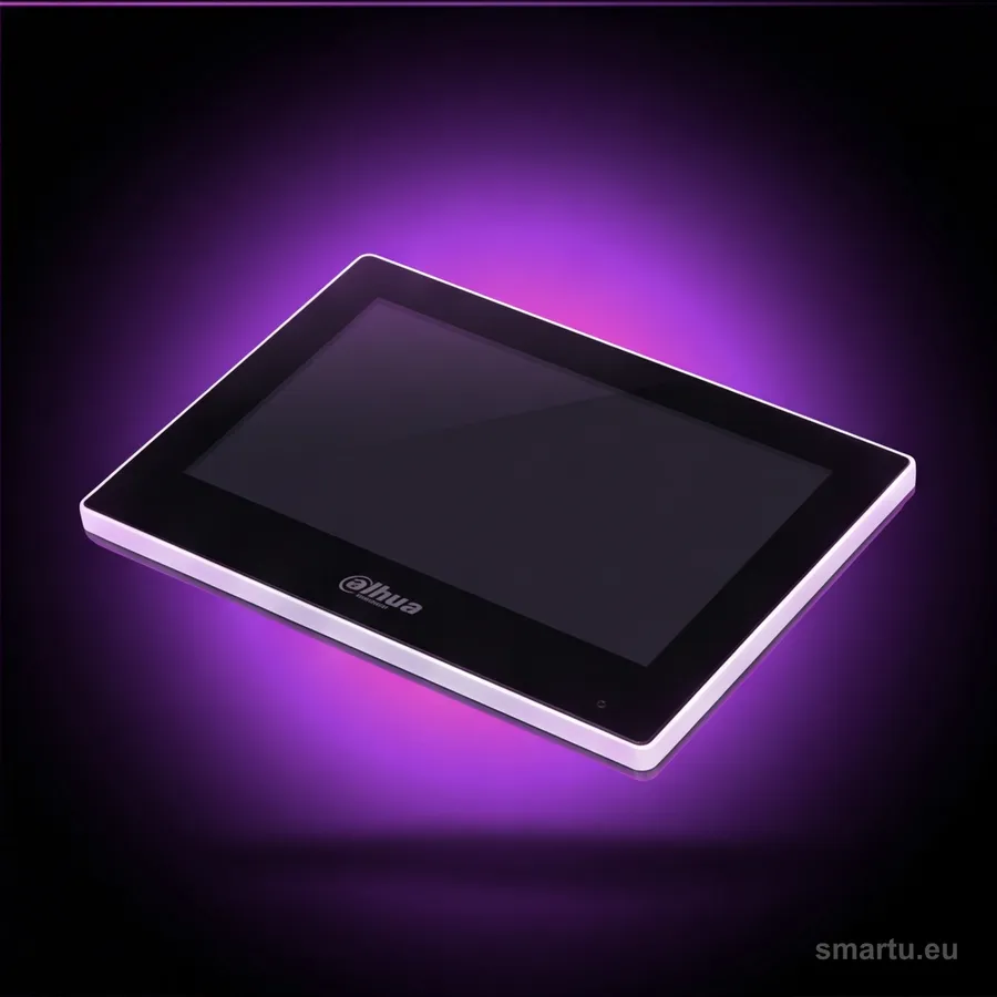 Dahua VTH2622G-W monitor wewnętrzny wideodomofonu 7 cali 2-Wire WiFi SIP czarny touchscreen