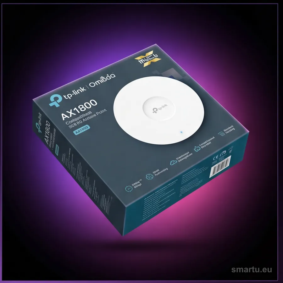 TP-Link EAP610 Omada AX1800 sufitowy punkt dostępowy WiFi 6, PoE+, do 250 urządzeń TP-Link EAP610 Omada AX1800 sufitowy punkt dostępowy WiFi 6, PoE+, do 250 urządzeń