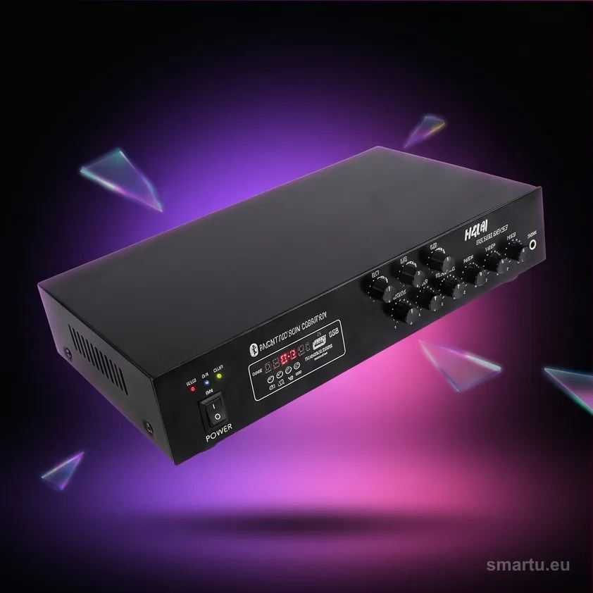 Wzmacniacz PA HQM1060BT/S 60W radiowęzeł 100V Bluetooth USB SD radio FM 3 strefy Wzmacniacz PA HQM1060BT/S 60W radiowęzeł 100V Bluetooth USB SD radio FM 3 strefy
