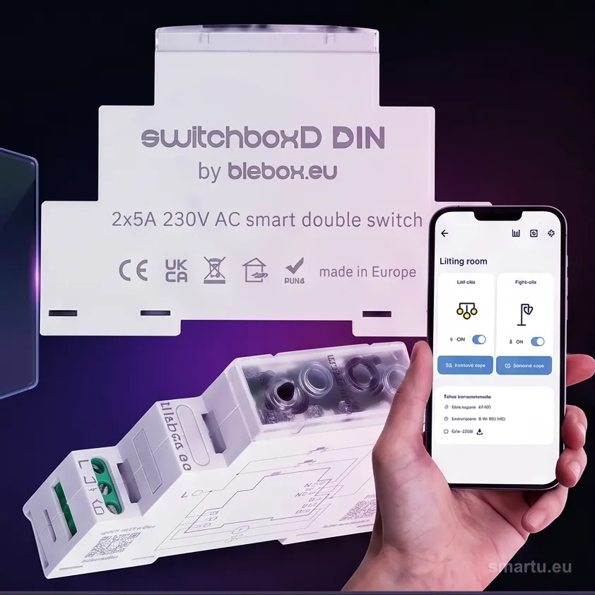 Moduł przekaźnikowy switchboxd din Blebox Moduł przekaźnikowy switchboxd din Blebox