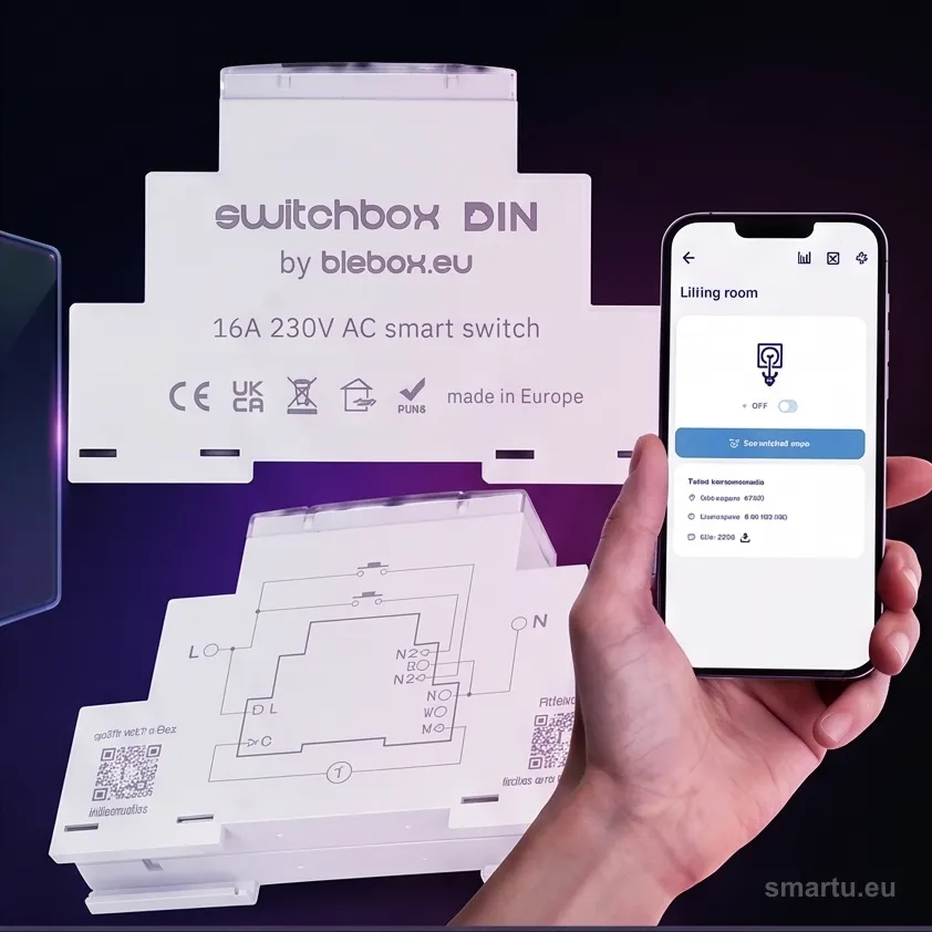 Moduł przekaźnikowy switchbox din Blebox Moduł przekaźnikowy switchbox din Blebox