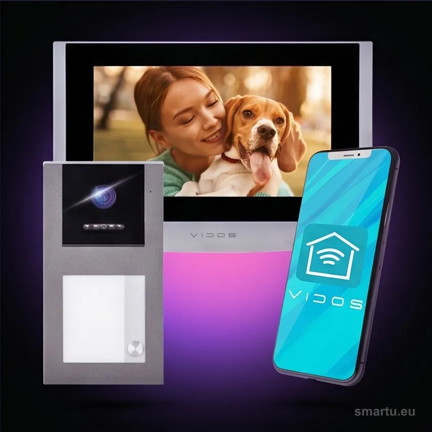 VIDOS Z02 zestaw wideodomofonowy IP WiFi 7 cali monitor panel S3111 M3001 RFID jednorodzinny