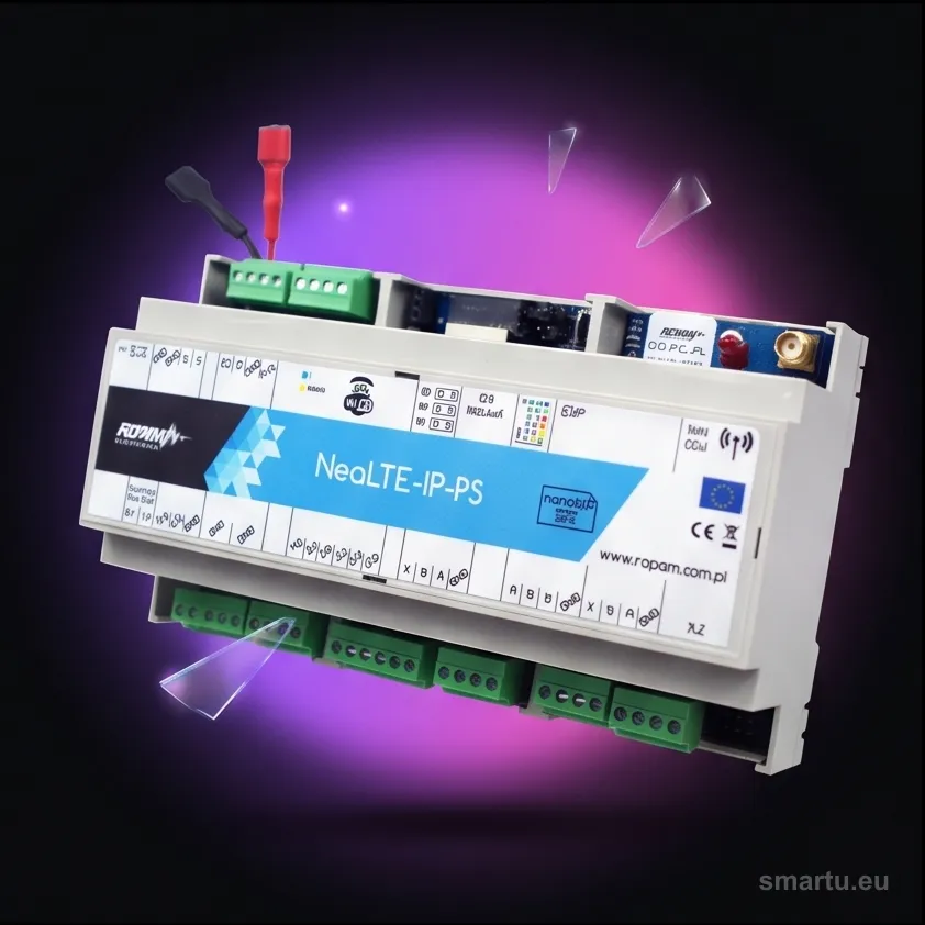 ROPAM NeoLTE-IP-PS-D9M centrala alarmowa LTE WiFi IP 8-32 wejścia zasilacz obudowa DIN ROPAM NeoLTE-IP-PS-D9M centrala alarmowa LTE WiFi IP 8-32 wejścia zasilacz obudowa DIN