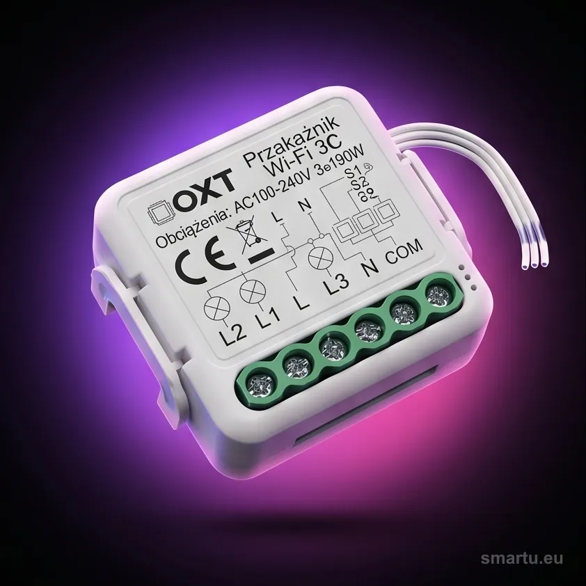 Moduł OXT mini przekaźnik 4 obwody WiFi TUYA T224 Moduł OXT mini przekaźnik 4 obwody WiFi TUYA T224