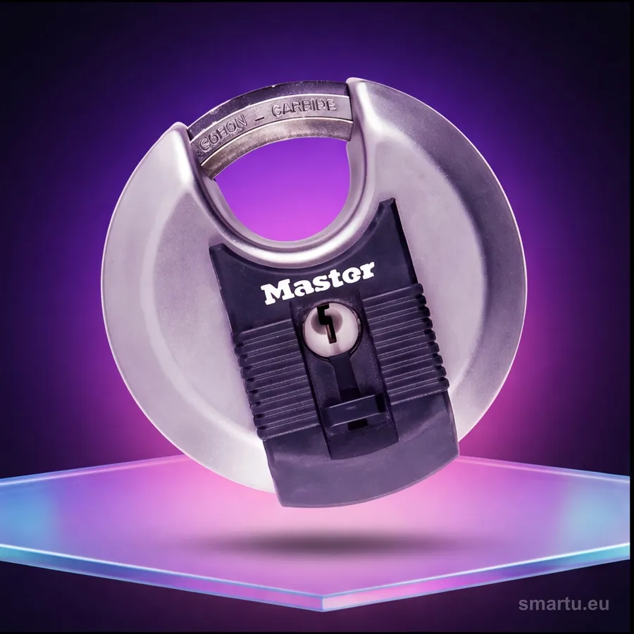 Kłódka tarczowa z kluczem Master Lock M40EURDCC Kłódka tarczowa z kluczem Master Lock M40EURDCC