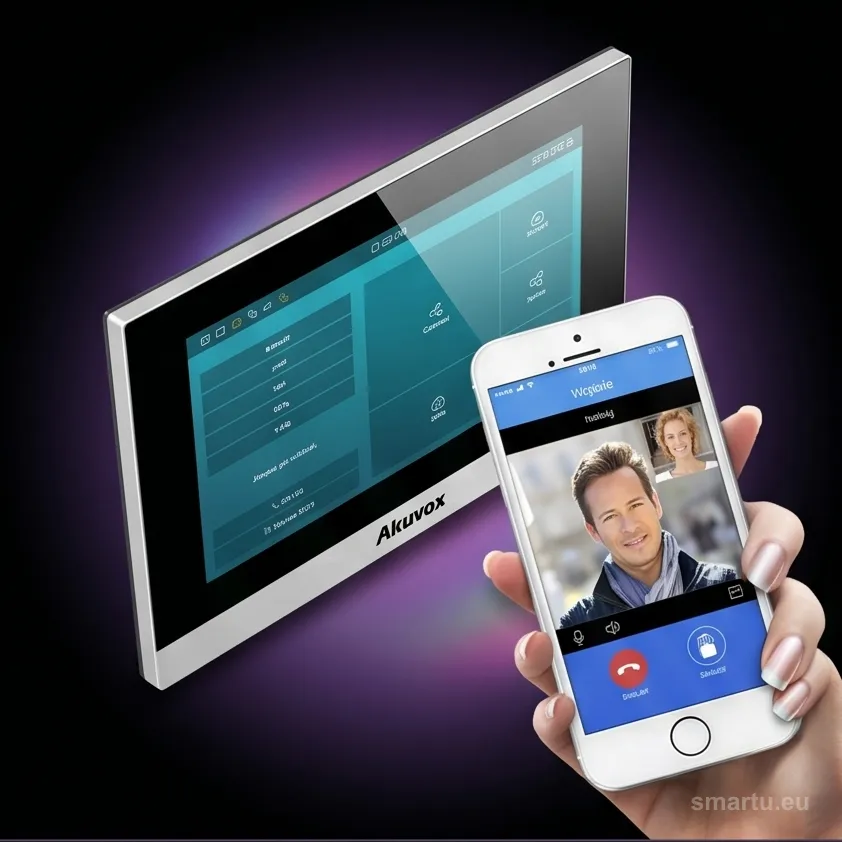 Akuvox C313W monitor wideodomofonu IP SIP 7 cali WiFi Bluetooth Linux dotykowy Akuvox C313W monitor wideodomofonu IP SIP 7 cali WiFi Bluetooth Linux dotykowy