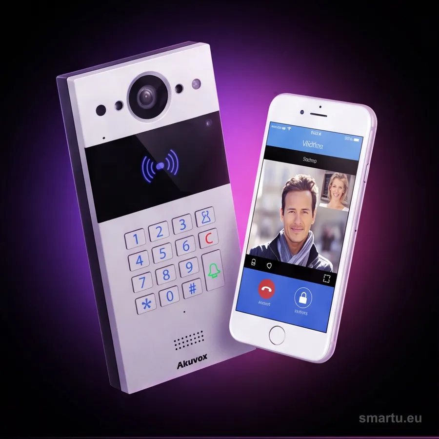 AKUVOX R20K-2 panel bramowy IP SIP wideodomofon czytnik RFID PoE IP65 jednorodzinny