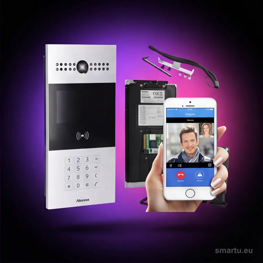 AKUVOX R28A panel bramowy IP SIP 2MP kamera 4.3 cala LCD RFID klawiatura PoE IP65 wielorodzinny AKUVOX R28A panel bramowy IP SIP 2MP kamera 4.3 cala LCD RFID klawiatura PoE IP65 wielorodzinny