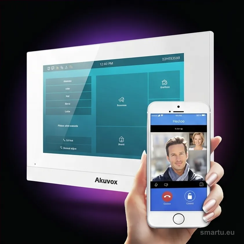 Akuvox AKV-C313W-W monitor wideodomofonu 7 cali WiFi SIP IP PoE biały Akuvox AKV-C313W-W monitor wideodomofonu 7 cali WiFi SIP IP PoE biały