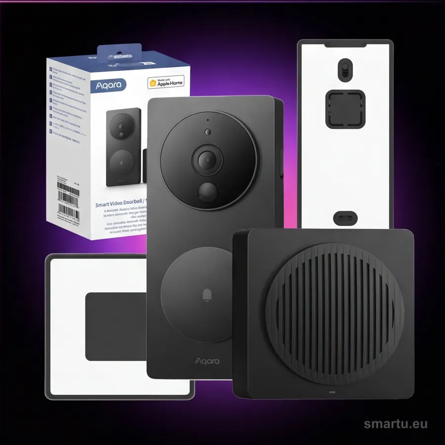 Aqara Wideodomofon G4 SVD-C03 WiFi HomeKit, bateryjny, 1080p, rozpoznawanie twarzy Aqara Wideodomofon G4 SVD-C03 WiFi HomeKit, bateryjny, 1080p, rozpoznawanie twarzy