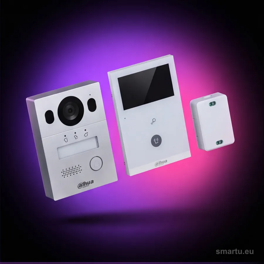 Dahua KTX02(S) zestaw wideodomofonowy natynkowy WiFi 2-wire 4.3 cala dotyk alarm aplikacja Dahua KTX02(S) zestaw wideodomofonowy natynkowy WiFi 2-wire 4.3 cala dotyk alarm aplikacja