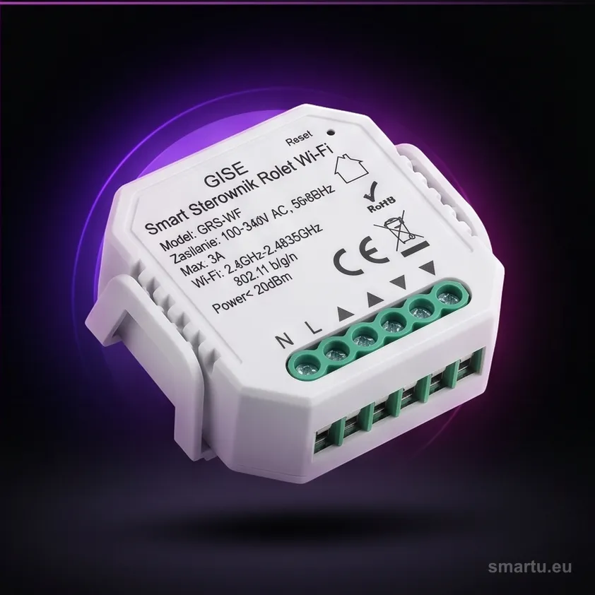 GISE Smart Sterownik roletowy WiFi GEN 2 | Tuya | GRS-WF GISE Smart Sterownik roletowy WiFi GEN 2 | Tuya | GRS-WF