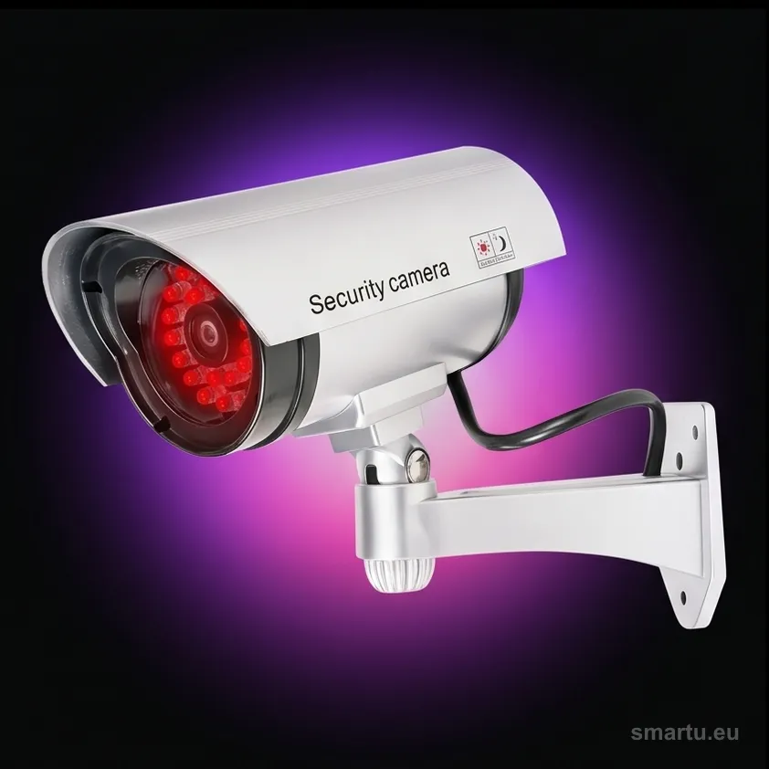 Atrapa kamery tubowej srebrna 30LED AT-2B-S Atrapa kamery tubowej srebrna 30LED AT-2B-S