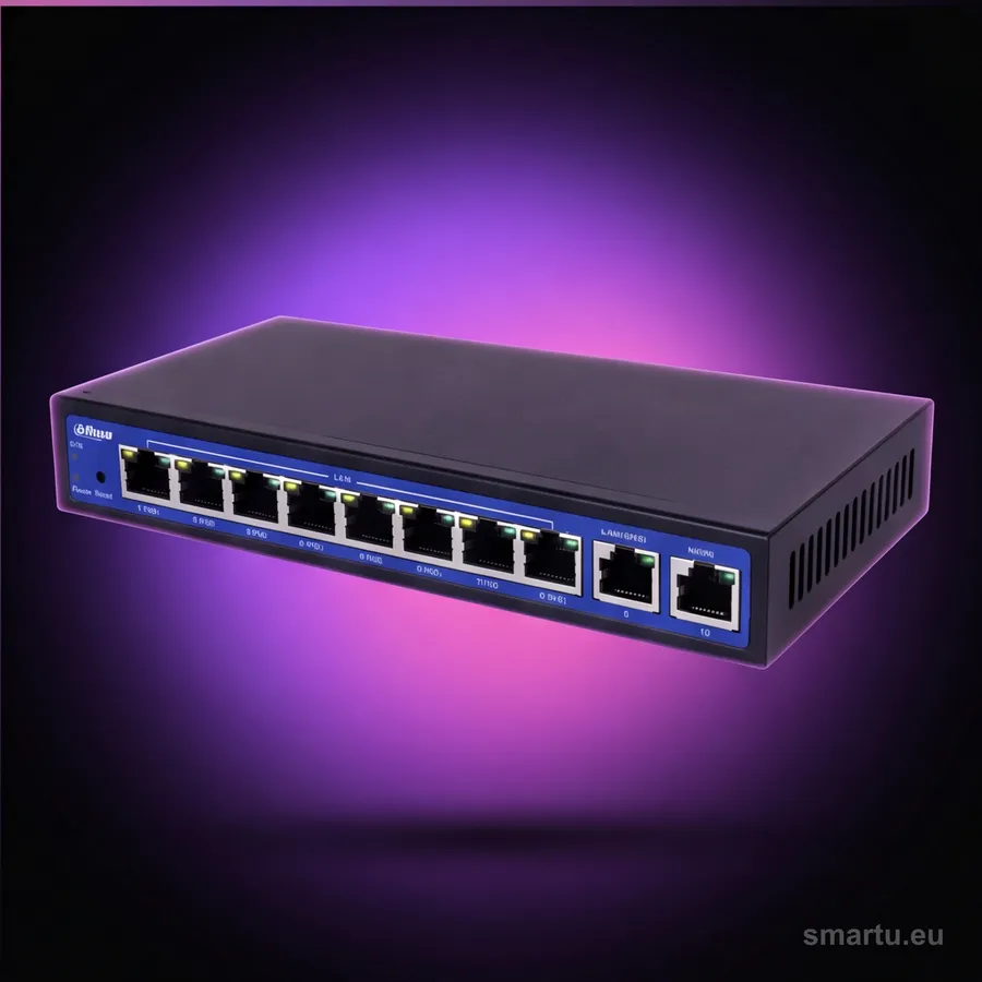 Dahua EAC10-P kontroler sieci bezprzewodowej 10 portów PoE 9 AP zarządzanie WiFi Dahua EAC10-P kontroler sieci bezprzewodowej 10 portów PoE 9 AP zarządzanie WiFi