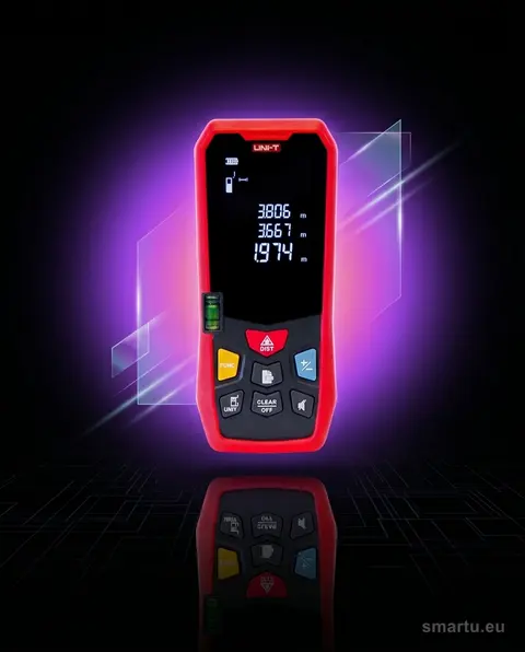 UNI-T LM40 dalmierz laserowy 40 m zasięg, dokładność 2 mm, wyświetlacz EBTN UNI-T LM40 dalmierz laserowy 40 m zasięg, dokładność 2 mm, wyświetlacz EBTN