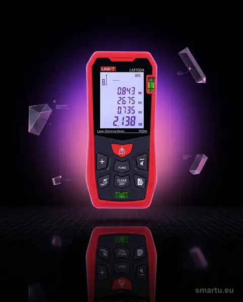 Miernik LM100A dalmierz laserowy UNI-T 100m zasięg LCD