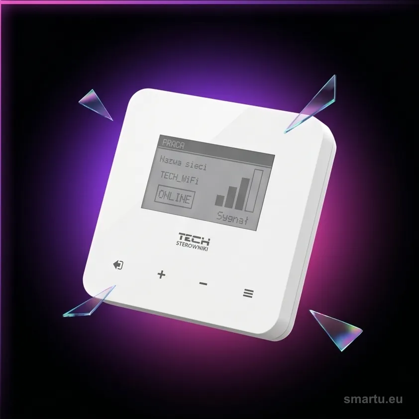 Tech Sterowniki EX-01 bezprzewodowy extender sygnału biały 230V WiFi system EH-01 Tech Sterowniki EX-01 bezprzewodowy extender sygnału biały 230V WiFi system EH-01