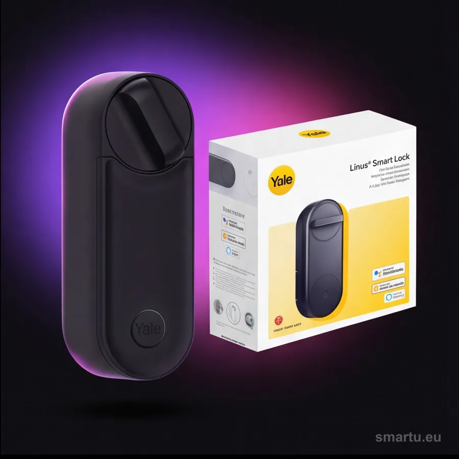 Yale Linus L2 Smart Lock zamek inteligentny czarny Bluetooth WiFi Matter Apple Home Google 2 lata bateria Yale Linus L2 Smart Lock zamek inteligentny czarny Bluetooth WiFi Matter Apple Home Google 2 lata bateria