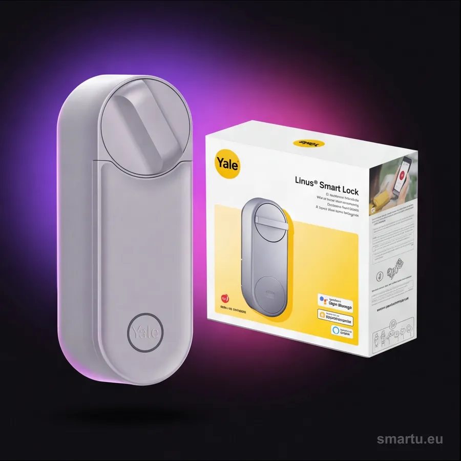 Yale Linus L2 Smart Lock srebrny zamek WiFi Bluetooth NFC bez klucza aplikacja Yale Home Yale Linus L2 Smart Lock srebrny zamek WiFi Bluetooth NFC bez klucza aplikacja Yale Home