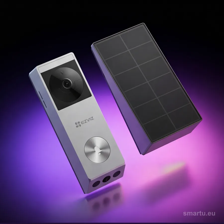 EZVIZ EP3x wideodomofon bateryjny z panelem słonecznym, kamera 2K 3MP, dwa obiektywy EZVIZ EP3x wideodomofon bateryjny z panelem słonecznym, kamera 2K 3MP, dwa obiektywy