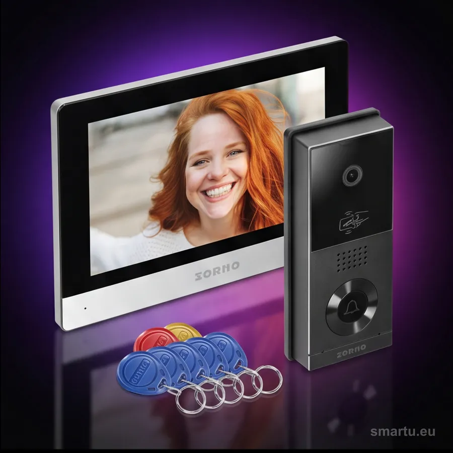 ORNO XIRAN OR-VID-MA-1079/B wideodomofon 2-żyłowy 8″ FullHD RFID WiFi TUYA mikroSD zestaw ORNO XIRAN OR-VID-MA-1079/B wideodomofon 2-żyłowy 8″ FullHD RFID WiFi TUYA mikroSD zestaw
