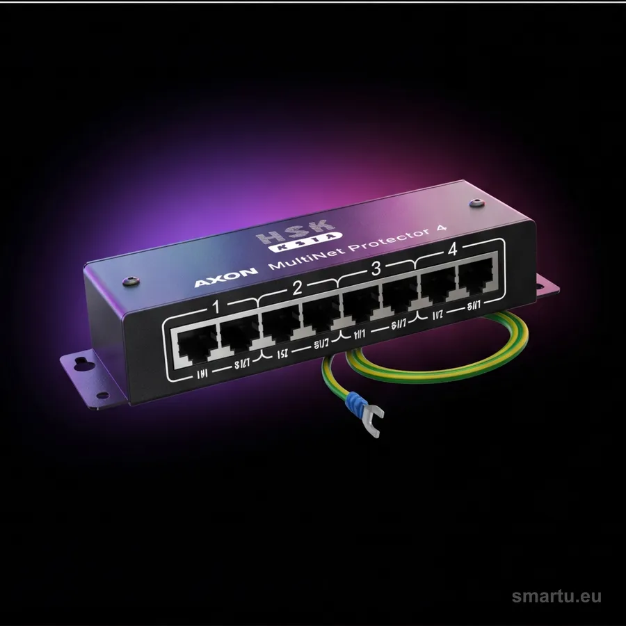 AXON Multi Net Protector 4 ogranicznik przepięć PoE, 4 kanały RJ-45 FTP, ochrona kamer IP AXON Multi Net Protector 4 ogranicznik przepięć PoE, 4 kanały RJ-45 FTP, ochrona kamer IP
