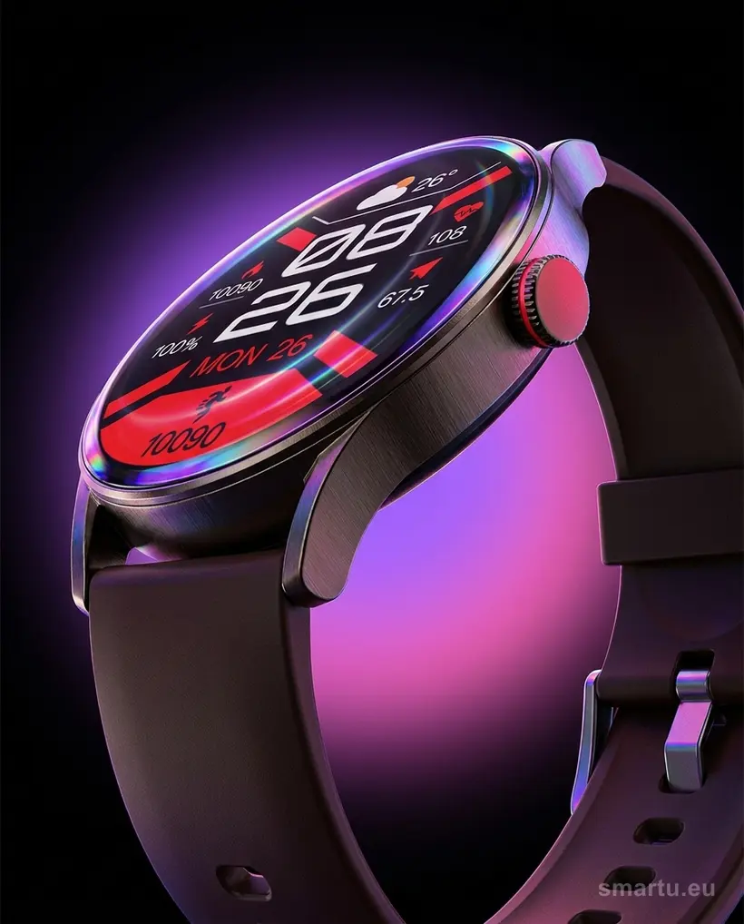 Smartwatch Imiki TG1 - pasek silikonowy magnetyczny 22 mm w kolorze brązowym Smartwatch Imiki TG1 - pasek silikonowy magnetyczny 22 mm w kolorze brązowym