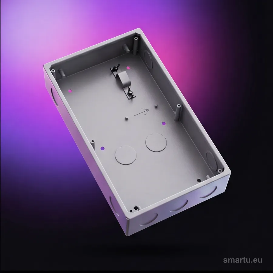 Obudowa podtynkowa i natynkowa BCS-PPN2-N BCS LINE, aluminium, na 2 moduły panelu IP Obudowa podtynkowa i natynkowa BCS-PPN2-N BCS LINE, aluminium, na 2 moduły panelu IP