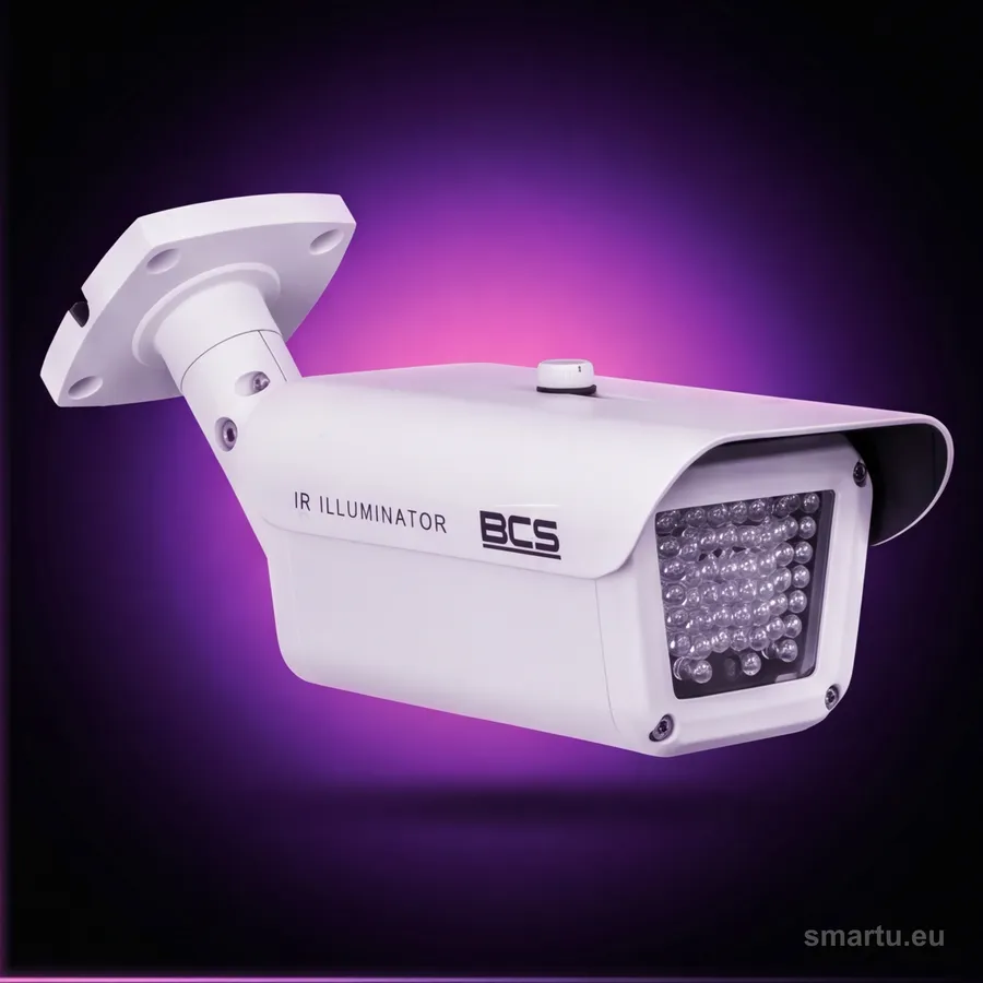 Oświetlacz podczerwieni BCS-IR45X80-B, zasięg 45 m, kąt 80°, IP66, czujnik zmierzchowy do monitoringu