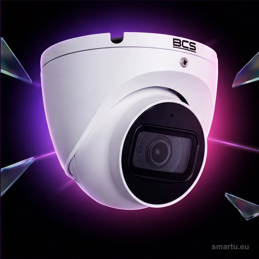 Kamera BCS-EA18FWR3(2) kopułkowa eyeball 4w1 8 Mpx, 2.8mm, IR 30m, mikrofon, IP67, biała