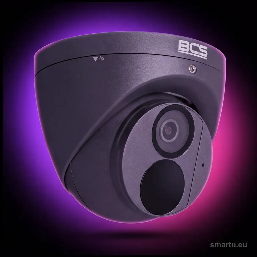 BCS Point BCS-P-EIP28FWR3-Ai2-G kamera IP 8 Mpx 4K kopułkowa grafitowa Starlight IR 30m WDR 120dB Ai BCS Point BCS-P-EIP28FWR3-Ai2-G kamera IP 8 Mpx 4K kopułkowa grafitowa Starlight IR 30m WDR 120dB Ai