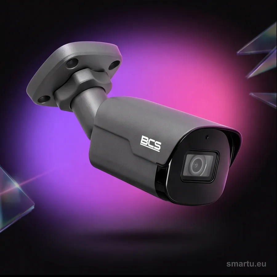 BCS POINT BCS-P-TIP25FSR4-Ai2-G kamera tubowa IP 5MP 2K Starlight AI IR40m IP67 grafitowa PoE microSD BCS POINT BCS-P-TIP25FSR4-Ai2-G kamera tubowa IP 5MP 2K Starlight AI IR40m IP67 grafitowa PoE microSD