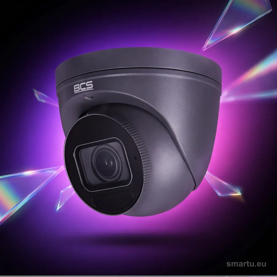 BCS POINT BCS-P-EIP55VSR4-Ai2-G kamera IP kopułowa 5 Mpx motozoom 2.7-13.5mm IR 40m AI mikrofon IP67