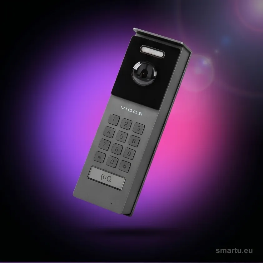 Panel zewnętrzny VIDOS S202 2IP, kamera Full HD, szyfrator, czytnik MIFARE, kod QR, obudowa aluminiowa IP54 Panel zewnętrzny VIDOS S202 2IP, kamera Full HD, szyfrator, czytnik MIFARE, kod QR, obudowa aluminiowa IP54