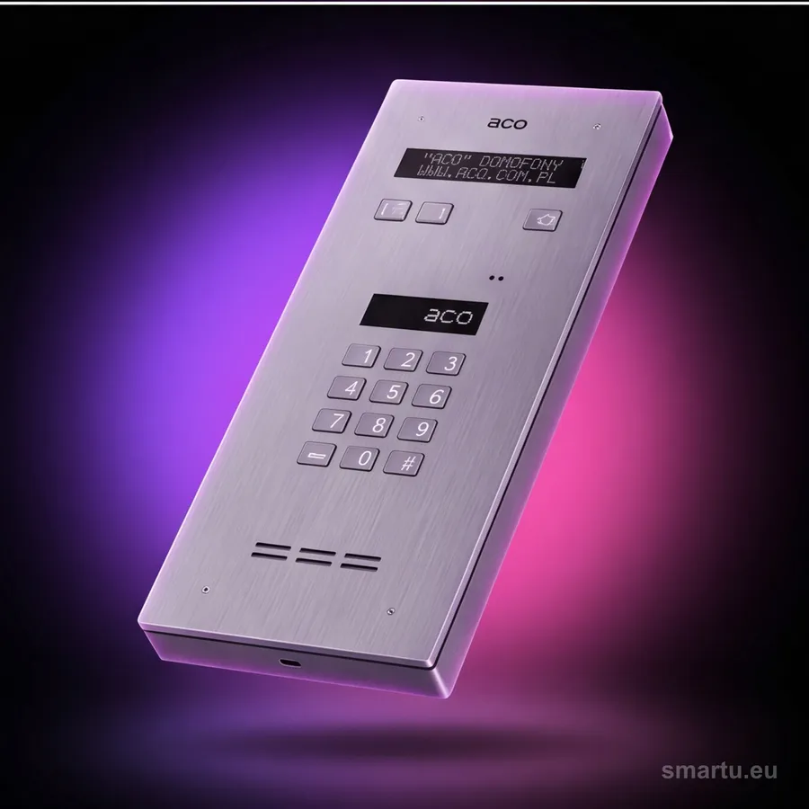 ACO INSPIRO 3+ G2 panel domofonowy master cyfrowy do 1020 abonentów szyfrator LCD stal nierdzewna