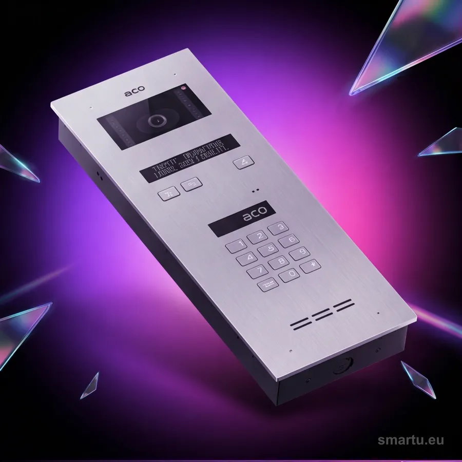 ACO INSPIRO 7+ G2 panel wideodomofonowy cyfrowy do 1020 lokali LCD zamek szyfrowy kamera kolor