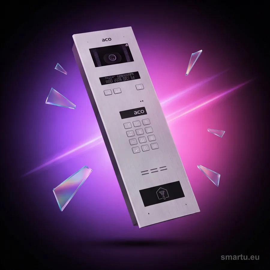 ACO INSPIRO 8+ G2 panel domofonowy cyfrowy szyfrator czytnik zbliżeniowy LCD lista lokatorów Master Slave ACO INSPIRO 8+ G2 panel domofonowy cyfrowy szyfrator czytnik zbliżeniowy LCD lista lokatorów Master Slave