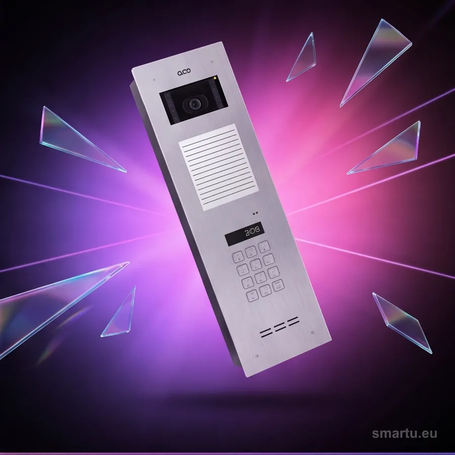 ACO INSPIRO 16+ G2 panel wideodomofonowy zamek szyfrowy lista 1020 abonentów kamera LCD podgrzewany