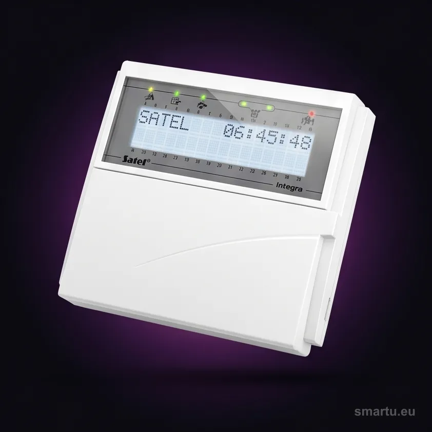 SATEL INT-KLCD-W manipulator LCD do INTEGRA, wyswietlacz 2×16 z bialym podswietleniem, klawisze funkcyjne, Grade 3 SATEL INT-KLCD-W manipulator LCD do INTEGRA, wyswietlacz 2×16 z bialym podswietleniem, klawisze funkcyjne, Grade 3