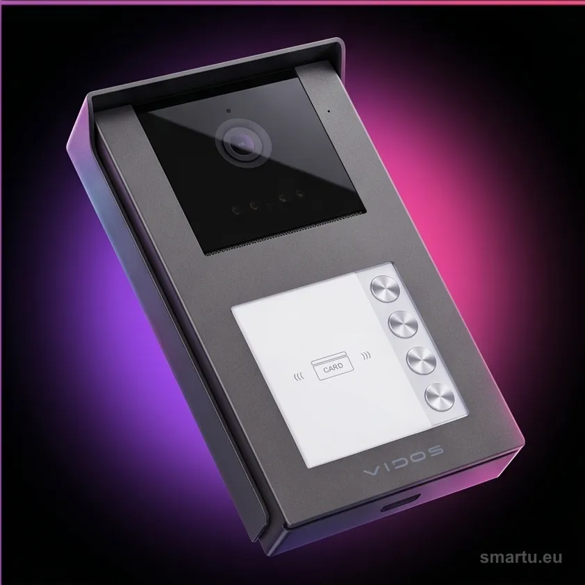 VIDOS 2IP S201-4 panel zewnętrzny wideodofon IP 4-rodzinny czytnik RFID kamera Full HD kąt 125° VIDOS 2IP S201-4 panel zewnętrzny wideodofon IP 4-rodzinny czytnik RFID kamera Full HD kąt 125°