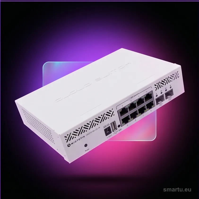 MikroTik CRS310-8G+2S+IN switch 8×2.5G 2xSFP+ 10G RouterOS zarządzalny MikroTik CRS310-8G+2S+IN switch 8×2.5G 2xSFP+ 10G RouterOS zarządzalny
