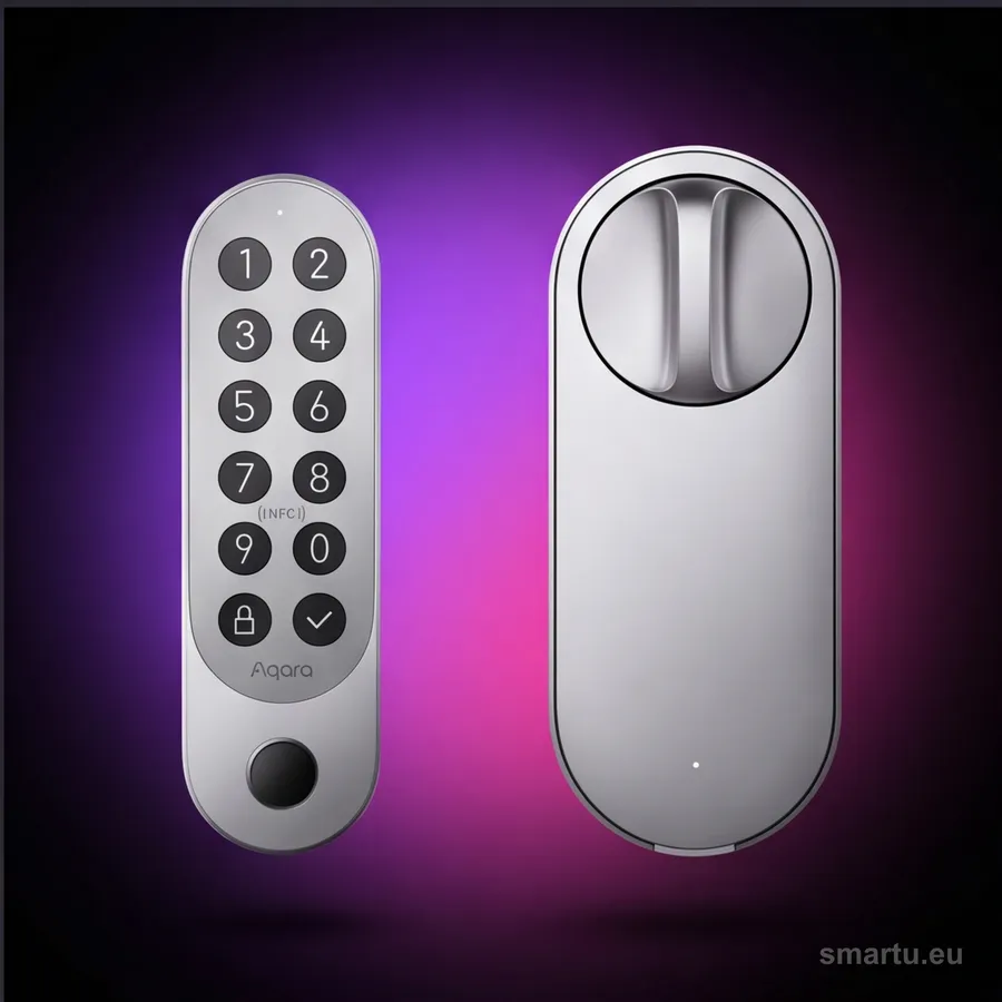 Aqara Smart Lock U200 Kit Srebrny zamek smartfonowy Matter Thread Apple Home Key odcisk palca NFC Aqara Smart Lock U200 Kit Srebrny zamek smartfonowy Matter Thread Apple Home Key odcisk palca NFC