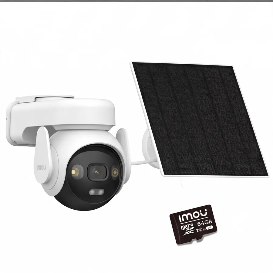 Kamera IP Imou AOV PT KIT 2.4GHz Wi-Fi i 4G 5MPx z panelem solarnym z kartą pamięci 64GB Kamera IP Imou AOV PT KIT 2.4GHz Wi-Fi i 4G 5MPx z panelem solarnym z kartą pamięci 64GB