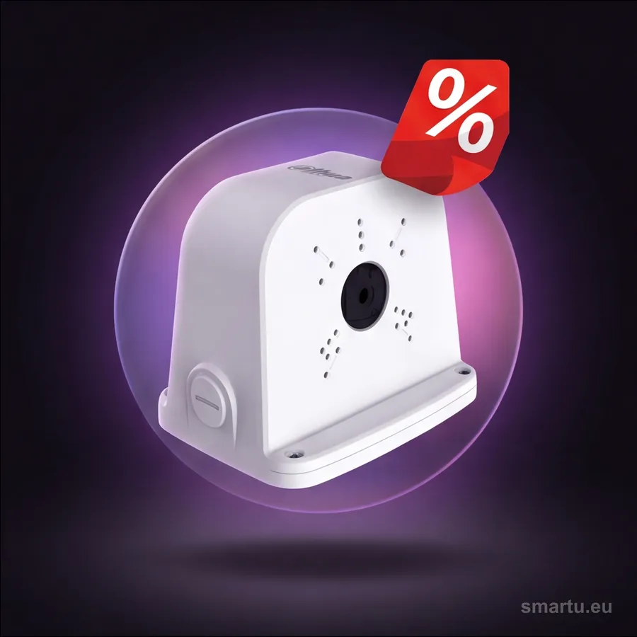 Adapter Dahua PFA6330X, puszka montażowa pod dwie kamery, ukrycie kabli i zasilacza, aluminium