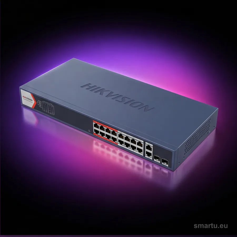 SWITCH POE HIKVISION DS-3E1318P-EI LinkVu — ujęcie 1