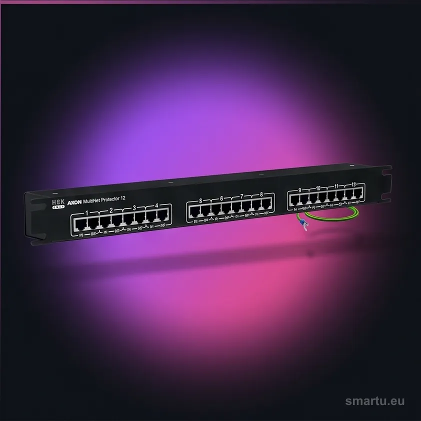 AXON Multi Net Protector 12 Ogranicznik Przepięć 12x RJ45 Ethernet Sieć LAN HSK Data AXON Multi Net Protector 12 Ogranicznik Przepięć 12x RJ45 Ethernet Sieć LAN HSK Data