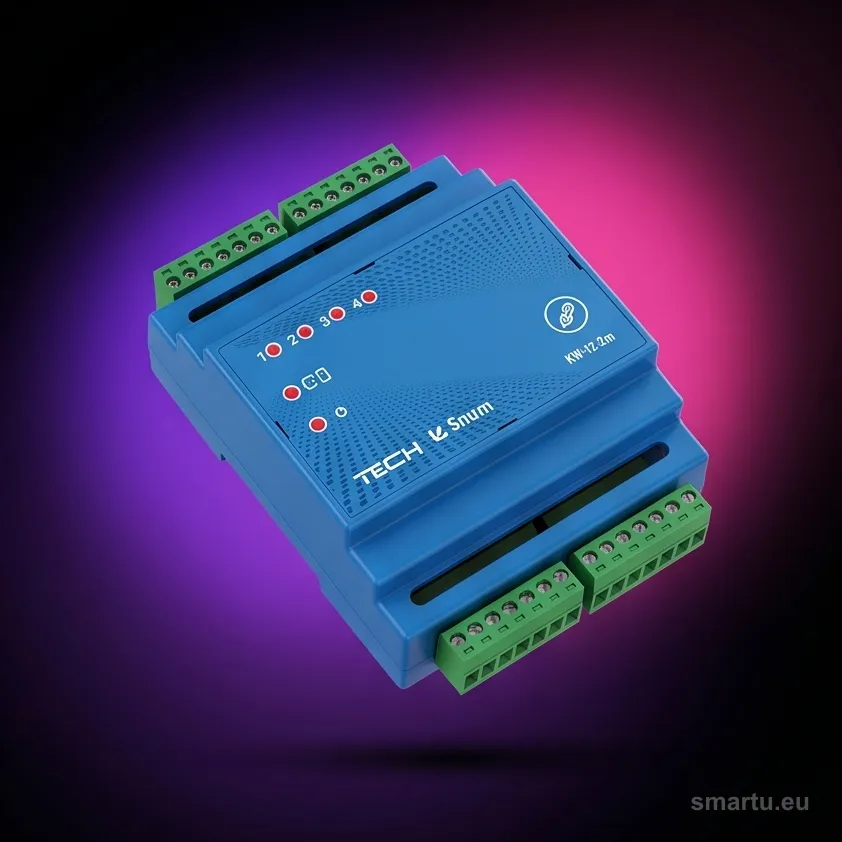 TECH KW-12-2m karta wejść na szynę DIN 12 wejść do systemu Sinum TECH KW-12-2m karta wejść na szynę DIN 12 wejść do systemu Sinum