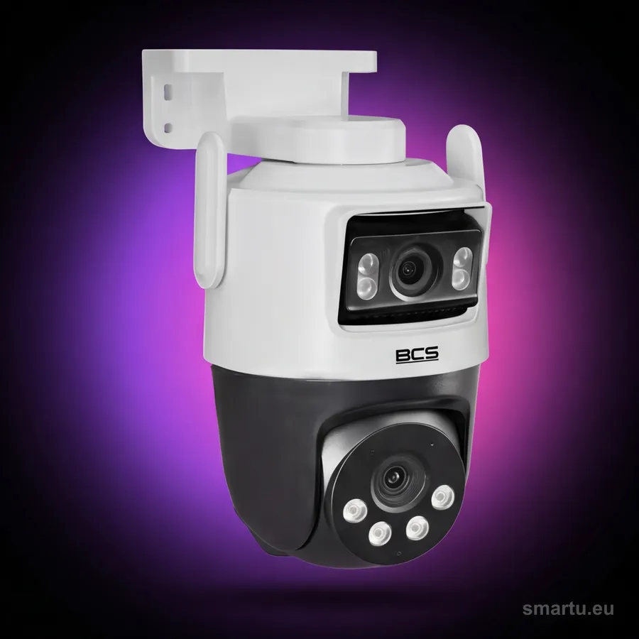 Kamera obrotowa BCS Line BCS-L-PTHOME06 WiFi 5 Mpx, dwa obiektywy, auto-śledzenie, IP66 Kamera obrotowa BCS Line BCS-L-PTHOME06 WiFi 5 Mpx, dwa obiektywy, auto-śledzenie, IP66