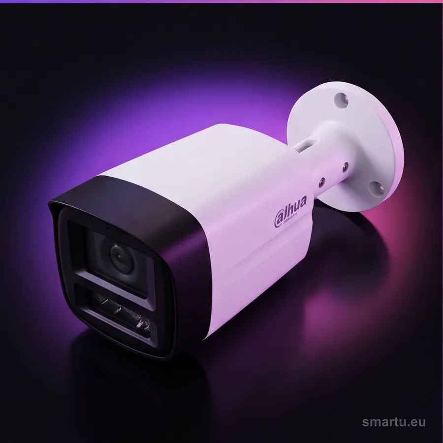 Kamera tubowa 4w1 Dahua HAC-HFW1509TLM-A-LED 5 Mpx, Full-Color, biały LED 40 m, mikrofon, IP67
